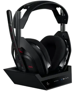 Геймърски слушалки LOGITECH Astro A50 LIGHTSPEED Wireless Gaming Headset + Base Station - BLACK - 2.4GHZ - PLUGC -