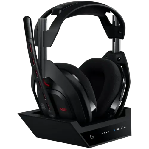 Геймърски слушалки LOGITECH Astro A50 LIGHTSPEED Wireless Gaming Headset + Base Station - BLACK - 2.4GHZ - PLUGC -
