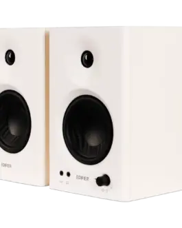 Alternative view of Тонколона Edifier MR4 Active Studio Monitors, RCA, AUX, TRS, 1-inch Tweeters, 4-inch Woofers, 42W (RMS), Control Knob, White