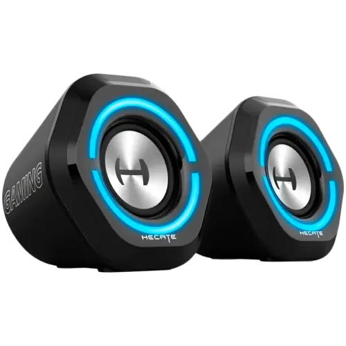 Alternative view of Тонколона Edifier G1000 2.0 Audio System, BT V5.3, USB, AUX, 2.5-inch Drivers, RGB Lighting, 5W (RMS), Black