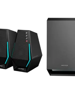 Alternative view of Тонколона Edifier G1500 MAX 2.1 Audio System, BT V5.3, USB, AUX, 2.5-inch Drivers, 4-inch Subwoofer, RGB Lighting, 30W (RMS), Black