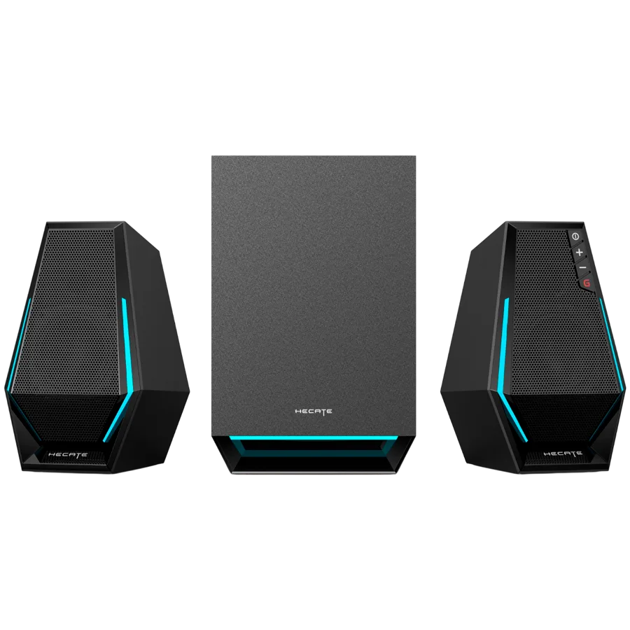 Тонколона Edifier G1500 MAX 2.1 Audio System, BT V5.3, USB, AUX, 2.5-inch Drivers, 4-inch Subwoofer, RGB Lighting, 30W (RMS), Black - Image 3