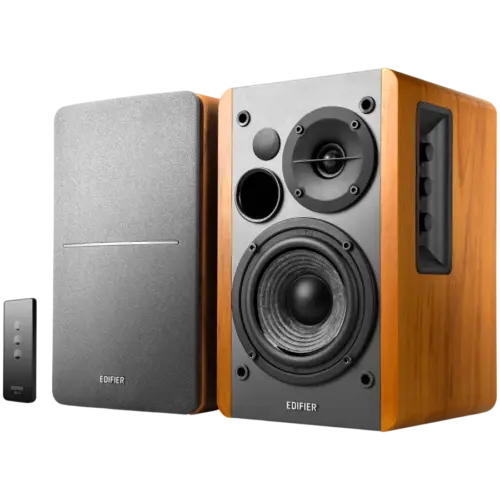Тонколона Edifier R1280T 2.0 Bookshelf Speakers RCA 0.5-inch Tweeters 4-inch Drivers 42W (RMS) Control Knobs and Remote