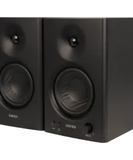 Alternative view of Тонколона Edifier MR4 Active Studio Monitors, RCA, AUX, TRS, 1-inch Tweeters, 4-inch Woofers, 42W (RMS), Control Knob, Black