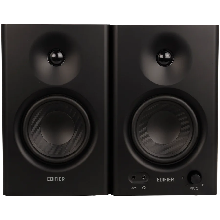 Тонколона Edifier MR4 Active Studio Monitors, RCA, AUX, TRS, 1-inch Tweeters, 4-inch Woofers, 42W (RMS), Control Knob, Black - Image 6
