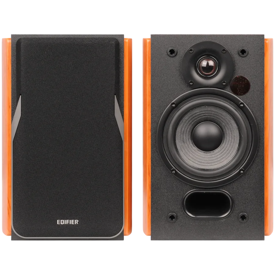 Тонколона Edifier R1380DB 2.0 Bookshelf Speakers, BT V5.1, Optical, Coaxial, RCA, 1-inch Tweeters, 4-inch Drivers, 42W (RMS), Control Knobs and Remote Control, Brown - Image 51