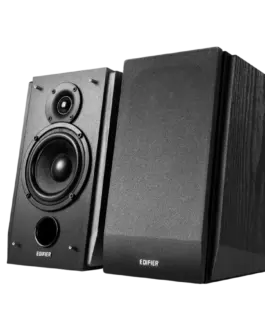 Alternative view of Тонколона Edifier R1855DB 2.0 Bookshelf Speakers, BT V5.1, Optical, Coaxial, RCA, 0.75-inch Tweeters, 4-inch Drivers, Sub-Out, 70W (RMS), Control Knobs and Remote Control, Matte Black