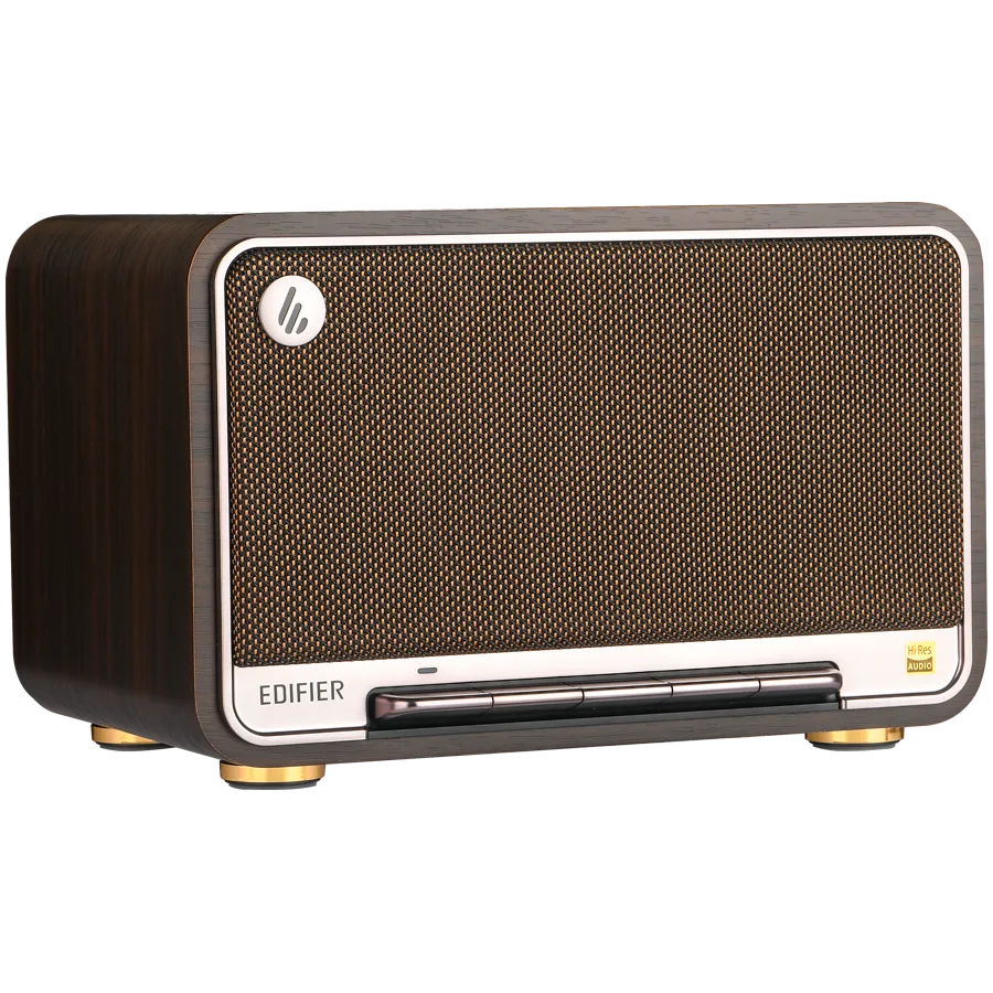 Тонколона Edifier D32 2.1 Speaker, BT V5.3, Wi-Fi, AUX, USB-C, 1x 4-inch Midrange Driver, 2x 1-inch Tweeters, 60W (RMS), Black Walnut - Image 3