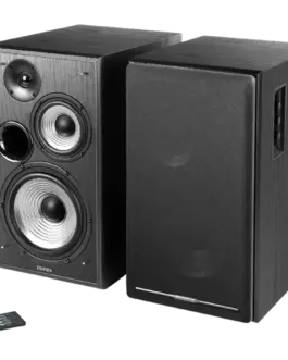 Alternative view of Тонколона Edifier R2750DB 2.0 Bookshelf Speakers, BT V5.1, Optical, Coaxial, RCA, 0.75-inch Tweeters, 4-inch Drivers, 6.5-inch Woofers, Sub-Out, 136W (RMS), Control Knobs and Remote Control, Black