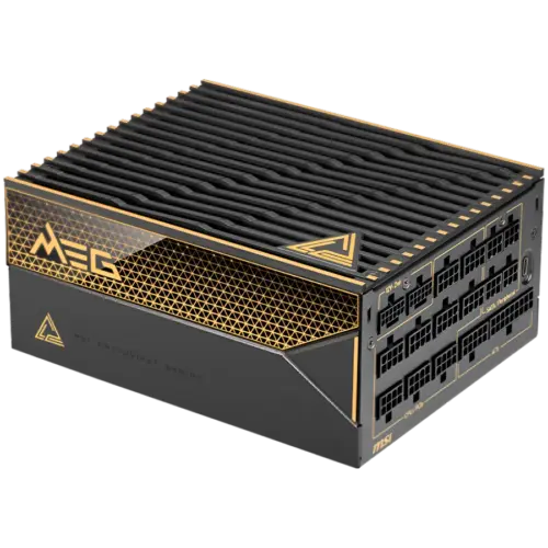 Захранване за компютър MSI MEG Ai1600T PCIE5 Power Supply 1600W 80 PLUS Titanium Dual PCIe 5.1 Cables ATX 3.1 Software S