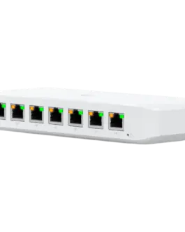 Alternative view of Kомутатор Ubiquiti USW-Ultra-60W Layer 2, 8-port GbE PoE switch: 7x GbE PoE+ output ports, GbE port with optional PoE++ input
