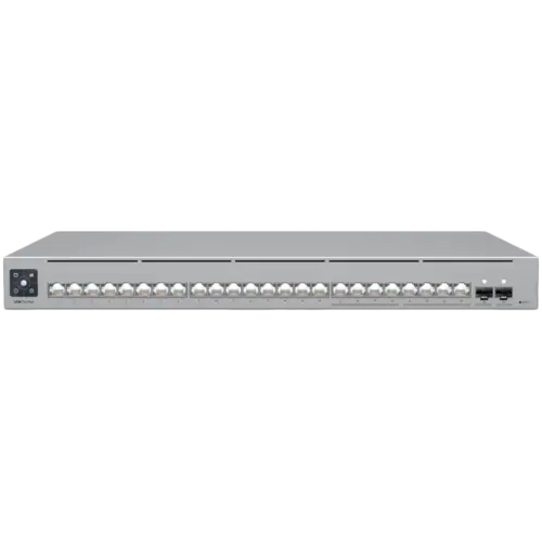 Kомутатор Ubiquiti 24-port Layer 3 Etherlighting switch with 2.5 GbE 8x 2.5 GbE RJ45 ports 16x GbE RJ45 ports 2x 10G SFP