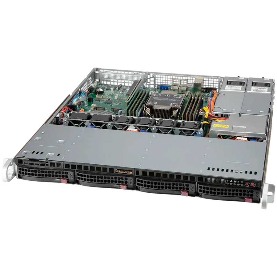 Сървър Supermicro assembled server based on SYS-510P-MR-EU ICX 4309Y CPU 2x 16GB DDR4-3200 2x HDD 3.5"SATA 8TB 7.2K512E