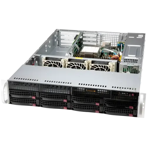 Сървър Supermicro assembled server based on SYS-520P-WTR-EU ICX 4314 CPU 8x 32GB DDR4-3200. 2x SSD 2.5