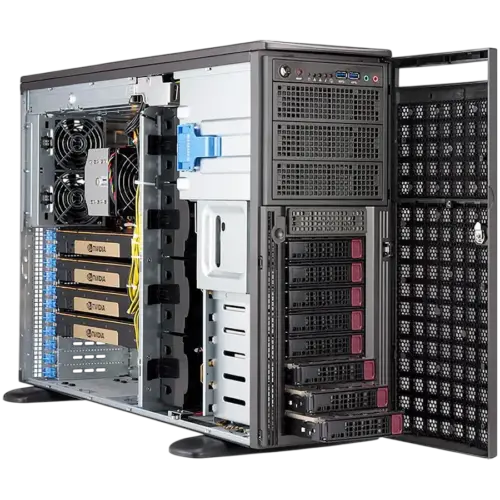 Сървър Supermicro assembled server based on SYS-540A-TR ICX 4310 CPU 6x 32GB DDR4-3200 2x SSD 2.5