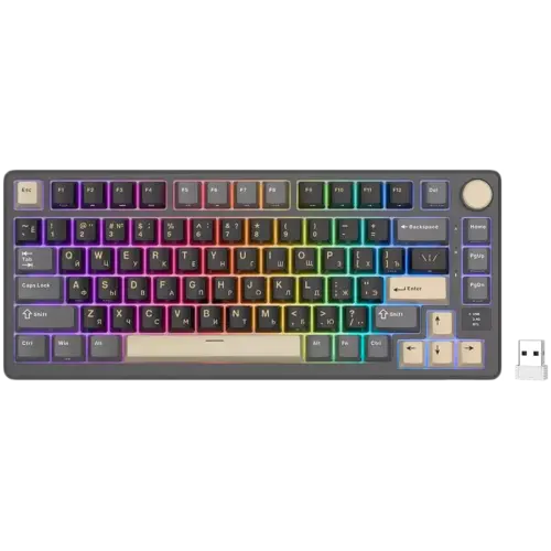 Геймърска клавиатура ROYAL KLUDGE RK-M75 Phantom Gaming Keyboard K Silver switch