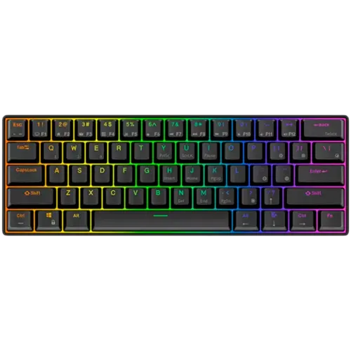 Геймърска клавиатура ROYAL KLUDGE RK61 Black Gaming Keyboard Red switch