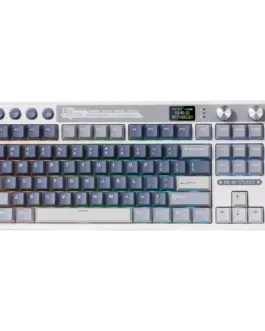 Геймърска клавиатура ROYAL KLUDGE RK M87 Ocean Blue Gaming Keyboard Cream switch