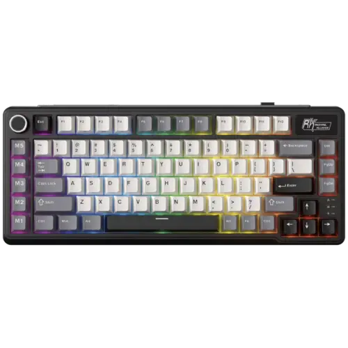 Геймърска клавиатура ROYAL KLUDGE RK L75 Knight Black Gaming Keyboard Cream
