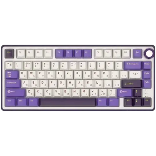 Геймърска клавиатура ROYAL KLUDGE R75 Blackberry Mousse Gaming Keyboard K silver