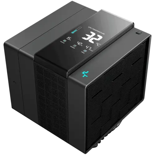 Охладител за процесор Охладител DeepCool ASSASSIN IV VC VISION CPU Air Cooler 1x120mm + 1x140mm FDB Fans Fan Speed Switc