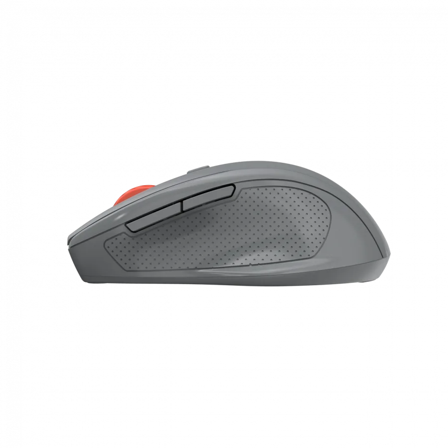 Безжична мишка Canyon 6 buttons wireless 2.4Ghz mouse, MX8650A Sensor, DPI up to 1600,Injection case, 3 M life times left and right switches, 2xAAA battery, ABS material. Size: 105x71x40mm, Weight: 59g, Dark grey - Image 15