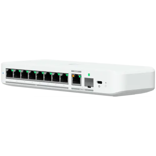 Kомутатор Ubiquiti switch USW-Flex-2.5G-8-EU 8-port 2.5 GbE ports 10 GbE PoE+ input port for power / SFP+ port