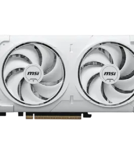 Alternative view of Видео карта MSI Video Card NVIDIA GeForce RTX 5060 Ti 16G VENTUS 2X WHITE PLUS, 16GB GDDR7, 128-bit, 2587 MHz Boost, 4608 CUDA Cores, PCIe 5.0 (x8), 3x DP 2.1b, HDMI 2.1b, RAY TRACING, Dual Fan, 180W TDP, 8-pin PCIe Power, G-SYNC, 2-Slot, 3Y