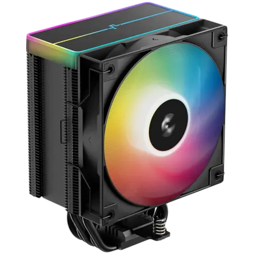 Охладител за процесор Охладител DeepCool AG500 BK ARGB V2 CPU Air Cooler 1x120mm ARGB PWM Fan ARGB Top Cover 6 Heatpipes