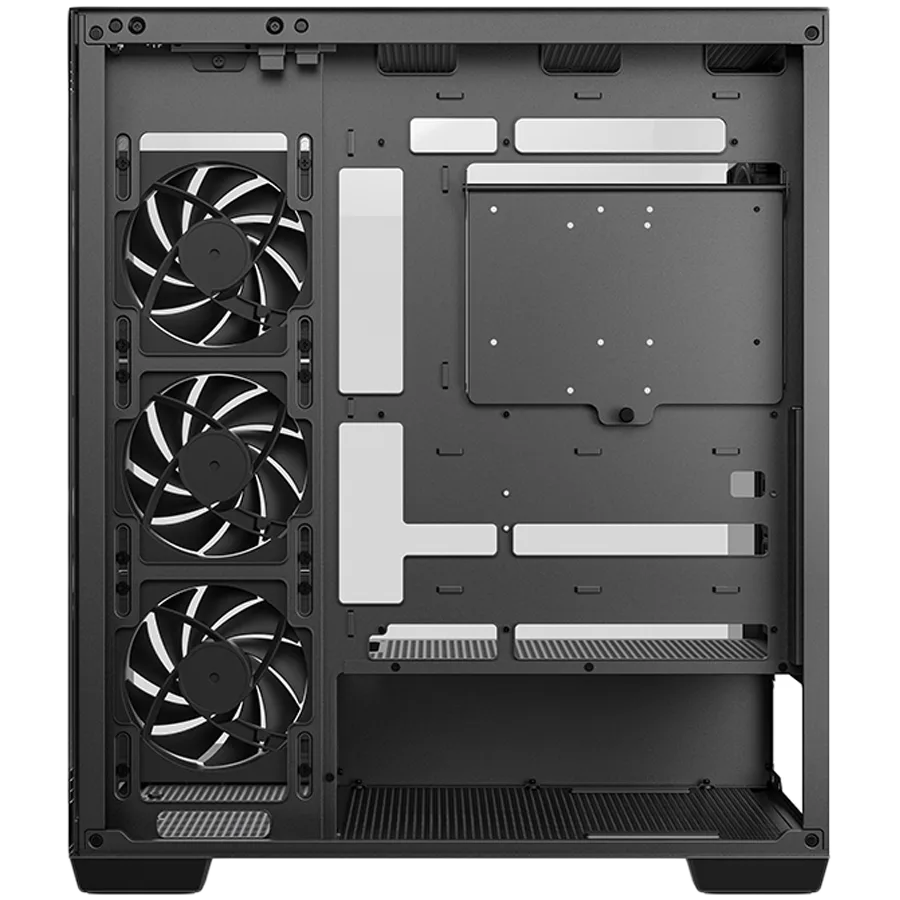 Кутия за компютър DeepCool CG580 4F V2, Mid Tower, Mini-ITX/Micro-ATX/ATX, Rear Connector support, 2xUSB3.0, 1x Type-C Gen2, 1xAudio, 3x120mm ARGB Reverse Fans, 1x120mm ARGB Fan, Tempered Glass, Mesh Panel, Black, R-CG580-BKADA4-G-2, 2Y - Image 55