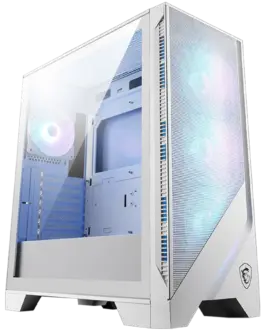 Кутия за компютър MSI MAG FORGE 320R AIRFLOW WHITE Mid-Tower ATX/M-ATX/ITX 2x USB 3.2 1x Audio/Mic LED Button ARGB Hub 4