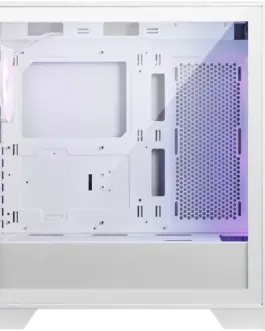 Alternative view of Кутия за компютър MSI MAG FORGE 320R AIRFLOW WHITE, Mid-Tower, ATX/M-ATX/ITX, 2x USB 3.2, 1x Audio/Mic, LED Button, ARGB Hub, 4x 120mm ARGB Fans, Mesh Panel, Tempered Glass, White