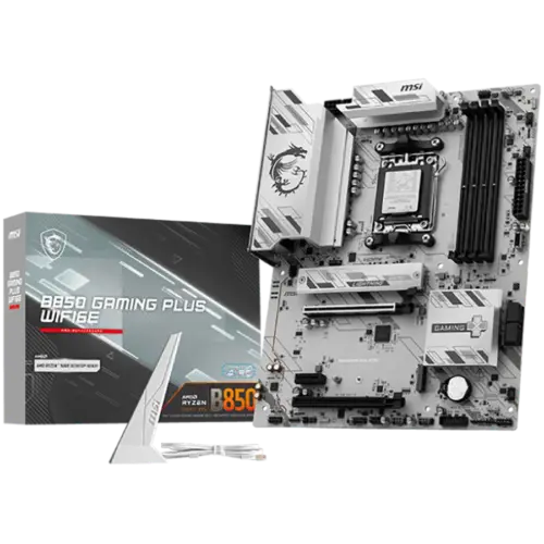 Дънна платка MSI B850 GAMING PLUS WIFI6E ATX Socket AM5 4x DDR5 Dual Channel up to 8200(OC)MHz 2x PCIe x16 slot 2x M.2 s