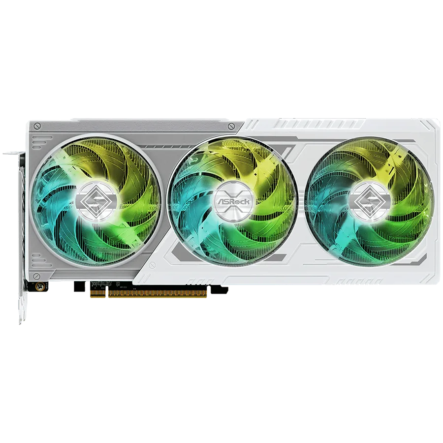 Видео карта ASROCK Video Card AMD Radeon RX 9060 XT Steel Legend OC 16GB GDDR6 128-bit HDMI 2x DP - Image 8