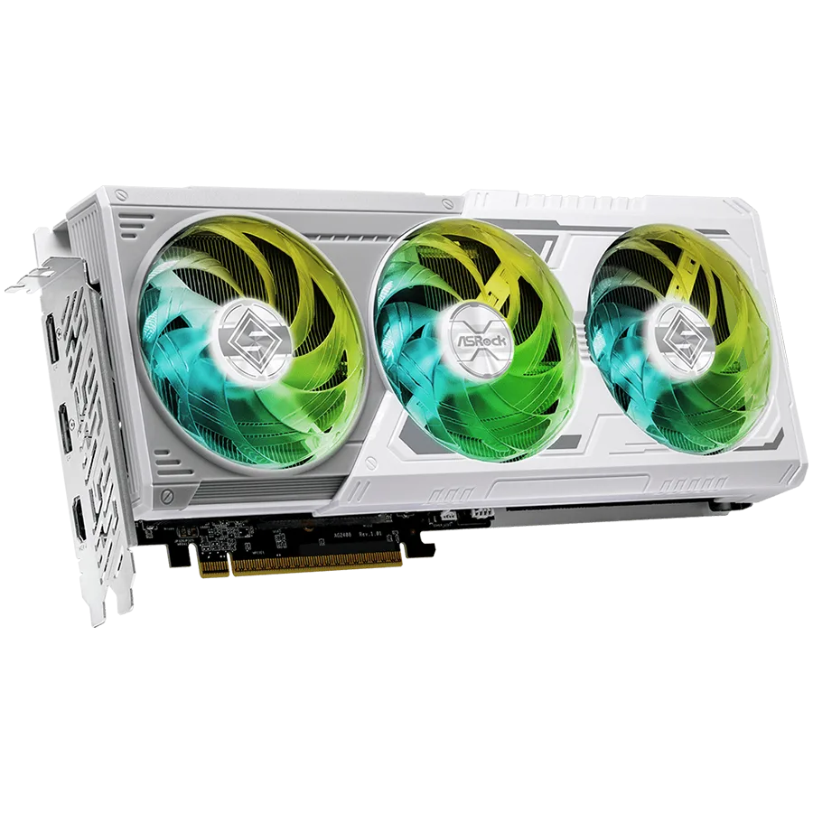 Видео карта ASROCK Video Card AMD Radeon RX 9060 XT Steel Legend OC 16GB GDDR6 128-bit HDMI 2x DP - Image 6