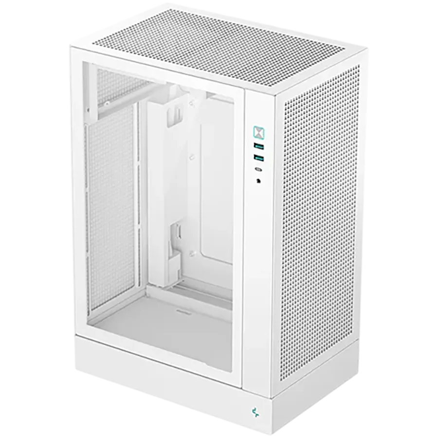 Кутия за компютър DeepCool CH170 PLUS WH Mini Tower Mini-ITX/Micro-ATX 2xUSB3.0 1xType-C Gen 2 1xAudio/Mic Mesh Panel Wh