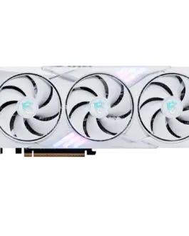 Alternative view of Видео карта MSI Video Card NVIDIA GeForce RTX 5060 8G GAMING TRIO OC WHITE, 8GB GDDR7, 128-bit, 2640 MHz Boost, 3840 CUDA Cores, PCIe 5.0 (x8), 3x DP 2.1b, HDMI 2.1b, RAY TRACING, Triple Fan, 155W TDP, 8-pin PCIe Power, G-SYNC, 3Y