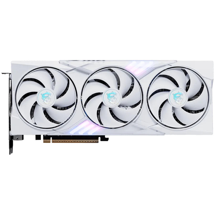 Видео карта MSI Video Card NVIDIA GeForce RTX 5060 8G GAMING TRIO OC WHITE, 8GB GDDR7, 128-bit, 2640 MHz Boost, 3840 CUDA Cores, PCIe 5.0 (x8), 3x DP 2.1b, HDMI 2.1b, RAY TRACING, Triple Fan, 155W TDP, 8-pin PCIe Power, G-SYNC, 3Y - Image 2