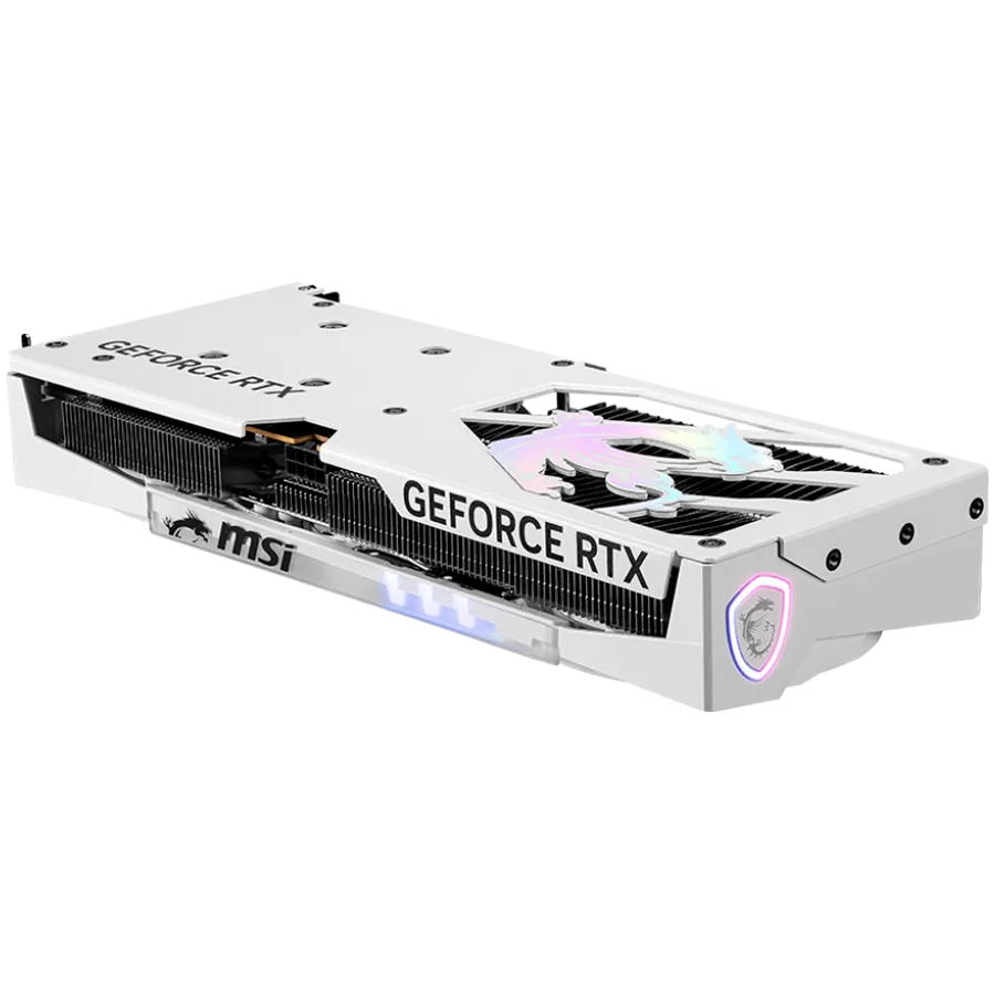 Видео карта MSI Video Card NVIDIA GeForce RTX 5060 8G GAMING TRIO OC WHITE, 8GB GDDR7, 128-bit, 2640 MHz Boost, 3840 CUDA Cores, PCIe 5.0 (x8), 3x DP 2.1b, HDMI 2.1b, RAY TRACING, Triple Fan, 155W TDP, 8-pin PCIe Power, G-SYNC, 3Y - Image 13