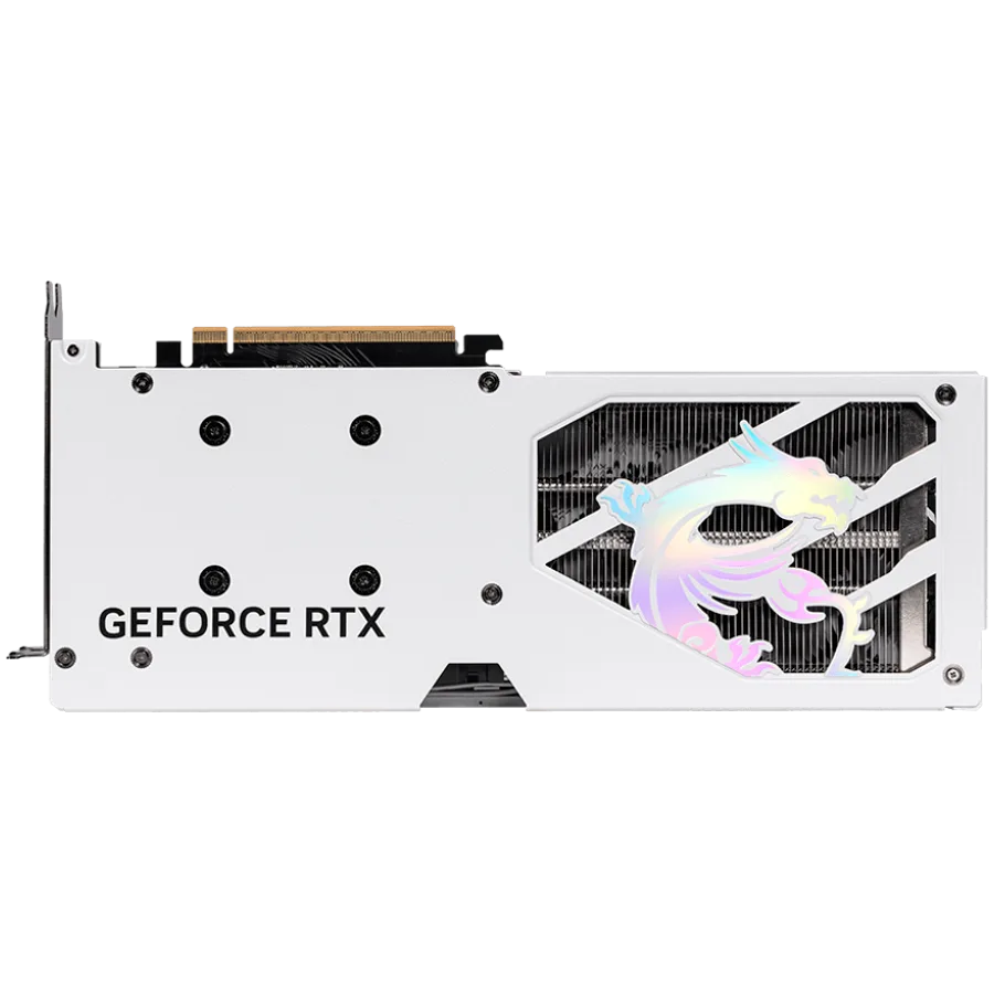 Видео карта MSI Video Card NVIDIA GeForce RTX 5060 8G GAMING TRIO OC WHITE, 8GB GDDR7, 128-bit, 2640 MHz Boost, 3840 CUDA Cores, PCIe 5.0 (x8), 3x DP 2.1b, HDMI 2.1b, RAY TRACING, Triple Fan, 155W TDP, 8-pin PCIe Power, G-SYNC, 3Y - Image 4