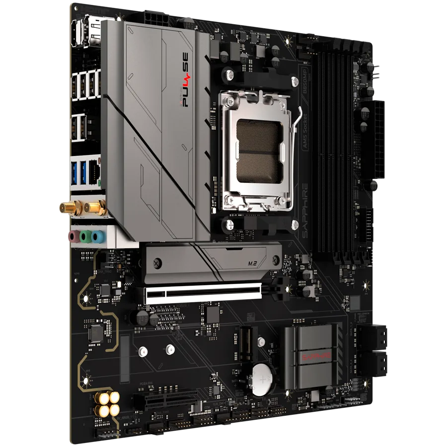 Дънна платка SAPPHIRE AMD B850M AM5 PULSE Ryzen R9/R7/R5, 4x DDR5 7600MHz, PCIE 5, 1x M.2 Gen5, 1x M.2 Gen4, LAN 2.5 Gbps, WIFI6, USB, MATX - Image 7
