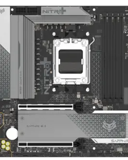 Дънна платка SAPPHIRE AMD B850M AM5 NITRO+ Ryzen R9/R7/R5 4x DDR5 8000MHz PCIE 5 1x M.2 Gen5 1x M.2 Gen4 LAN 2.5 Gbps WI
