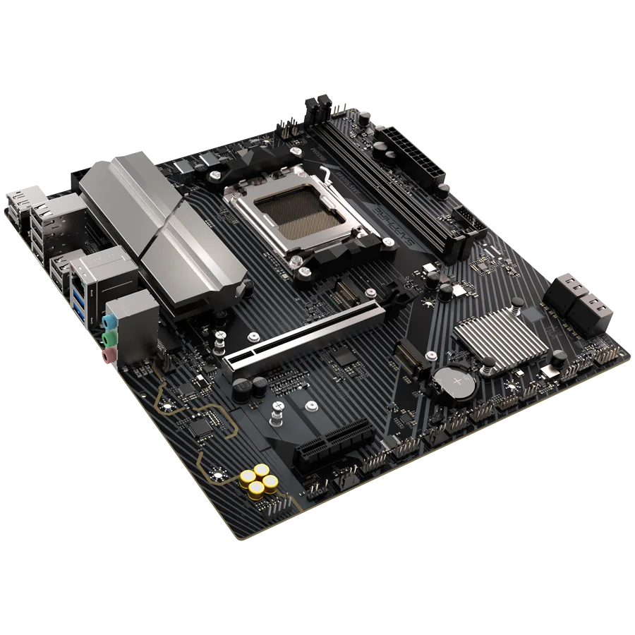 Дънна платка SAPPHIRE AMD B650M-E AM5 Ryzen R9/R7/R5, 2x DDR5 7600MHz, PCIe 4.0 x16, 1x M.2 Gen5, 1x M.2 Gen4, LAN 2.5 Gbps, Micro-ATX - Image 4