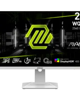 Монитор MSI MAG 274QRFW Gaming Monitor 27" 180Hz WQHD (2560x1440) 16:9 Rapid IPS Anti-glare 1ms 400nits 1000:1 178/178 A