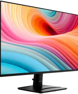 Alternative view of Монитор MSI PRO MP275 E2 Professional Business Monitor, 27" 120Hz, FHD (1920x1080) 16:9, IPS Anti-glare, 1ms/4ms, 300nits, 1500:1, 178/178, Adaptive-Sync, HDR Ready, Tilt, Speakers, 1x DP, 1x HDMI, 1x D-Sub, 3Y Warranty