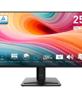 Монитор MSI PRO MP252 E2 Professional Business Monitor 24.5" 120Hz FHD (1920x1080) 16:9 IPS Anti-glare 1ms/4ms 300nits 1