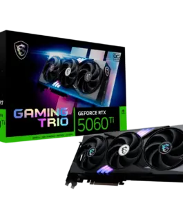 Видео карта MSI Video Card NVIDIA GeForce RTX 5060 Ti 16G GAMING TRIO OC 16GB GDDR7 128-bit 2662 MHz Boost 4608 CUDA Cor