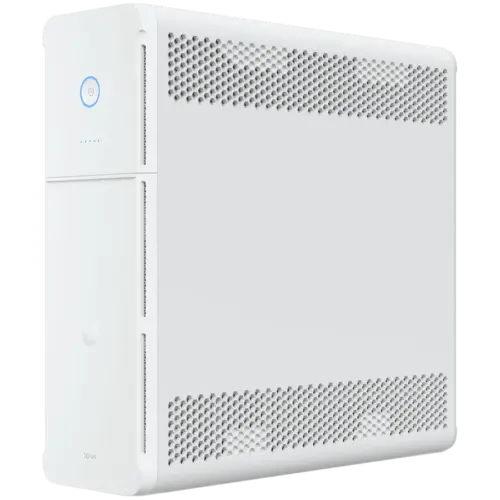 Alternative view of UPS Ubiquiti UPS-Tower-EU UniFi managed 1kVA uninterruptible power supply with 5 surge-only outlets and 5 software-resettable surge and backup devices