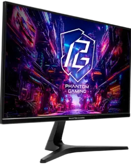 Alternative view of Монитор Asrock Gaming Monitor PG25FFT, 24.5 inch FHD(1920x1080) IPS, 180 Hz, 126% sRGB, 1100:1, 250 cd/m, AMD FreeSync, View angle 178 /178, 1ms (MPRT), Flicker-free, 2x 2W Speakers, 2x HDMI 2.0, 1x DP 1.4, 1x Audio Jack (3.5mm), VESA, 3Y