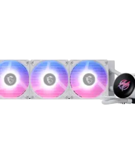 Охладител за процесор Охладител MSI MPG CORELIQUID P13 360 WHITE 3x120mm Pre-installed CycloBlade 9 ARGB Daisy Chain Fan
